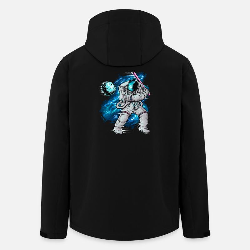 Baseball Astronaut - Recycelte Männer Softshell-Jacke von Stanley/Stella - Schwarz