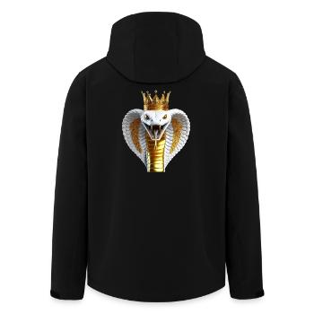 Cobra roi avec couronne - Veste softshell homme en polyester recyclé Stanley/Stella - noir - Dos - AI Model Male 185 light (185cm)
