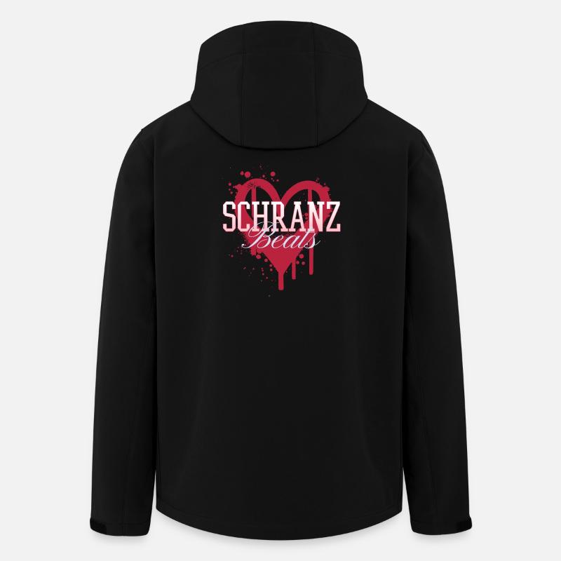 Schranz bat la techno rave - Veste softshell homme en polyester recyclé Stanley/Stella - noir