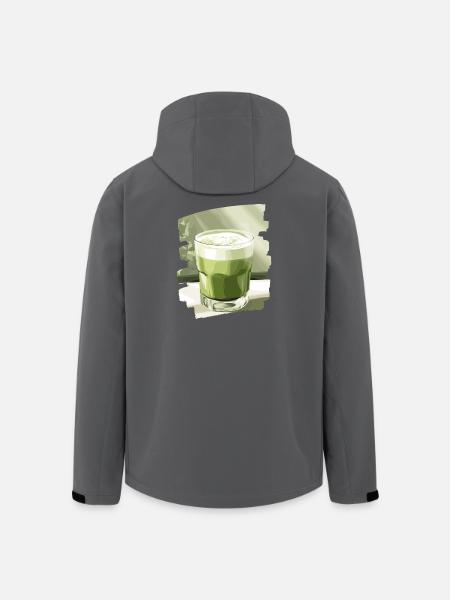 Matcha Latte Lover Thé vert - Veste softshell homme en polyester recyclé Stanley/Stella - noir