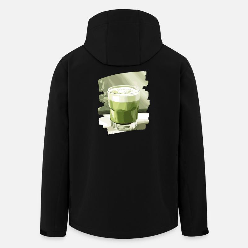 Matcha Latte Lover Thé vert - Veste softshell homme en polyester recyclé Stanley/Stella - noir