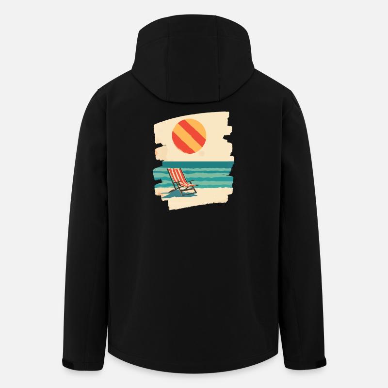 Sommer Sonne Strand - Recycelte Männer Softshell-Jacke von Stanley/Stella - Schwarz