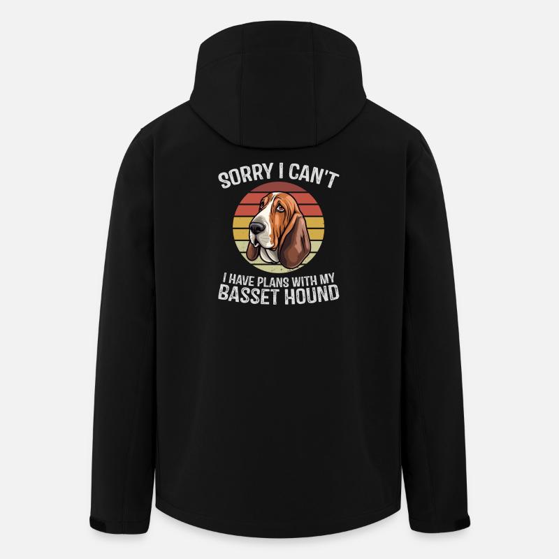 Basset Hound Apology Graphic Tee - Men’s Recycled Softshell Jacket by Stanley/Stella - black