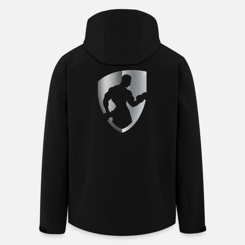 FITNESS silber - Recycelte Männer Softshell-Jacke von Stanley/Stella - Schwarz