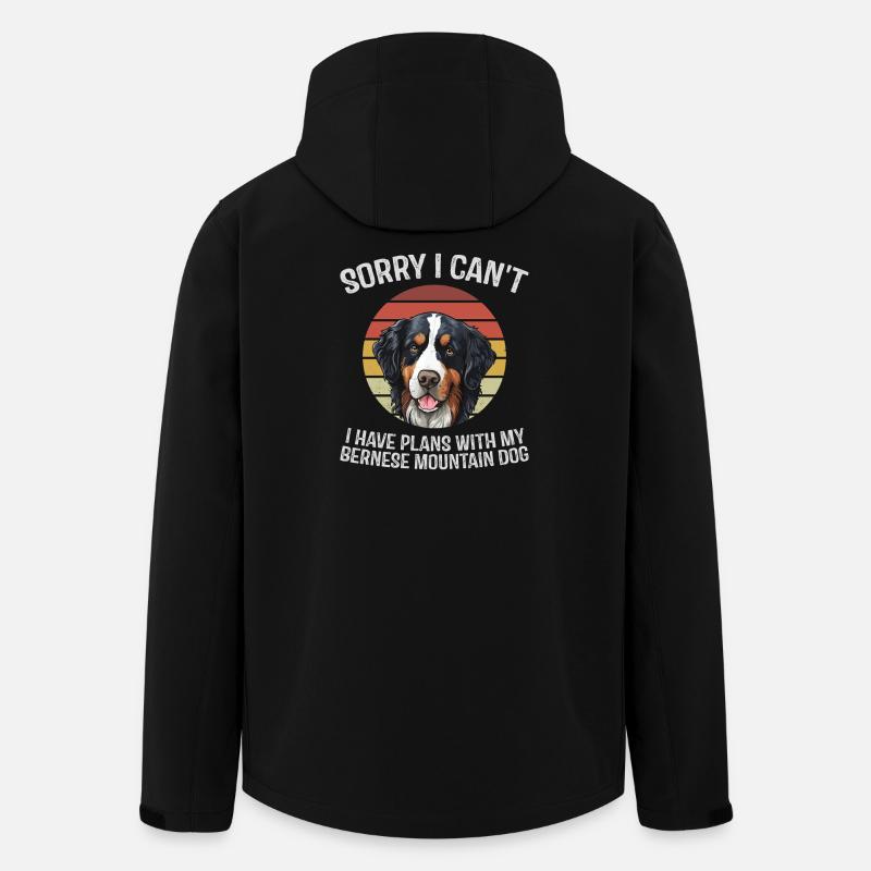 T-shirt d’humour bouvier bernois - Veste softshell homme en polyester recyclé Stanley/Stella - noir