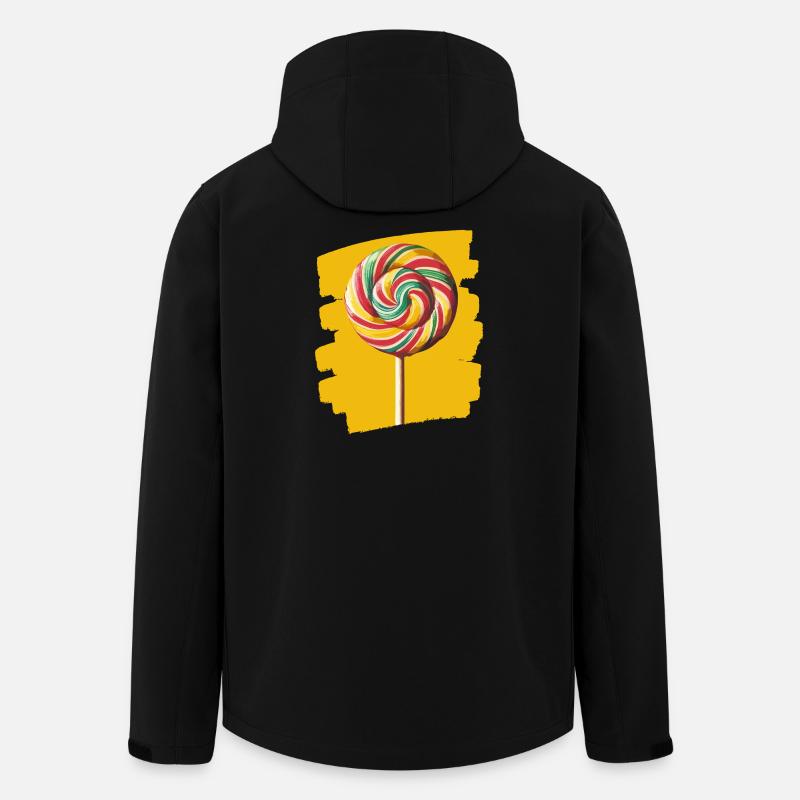 Lollipop lollipop candy candy - Men’s Recycled Softshell Jacket by Stanley/Stella - black