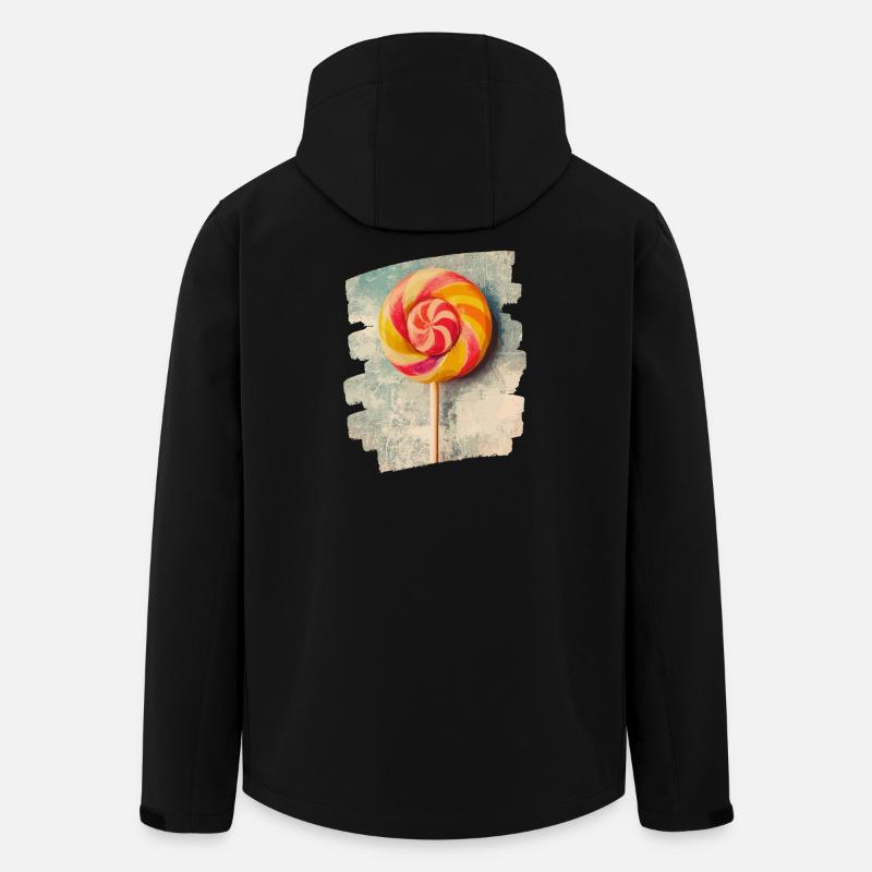 Lollipop lollipop candy candy - Men’s Recycled Softshell Jacket by Stanley/Stella - black