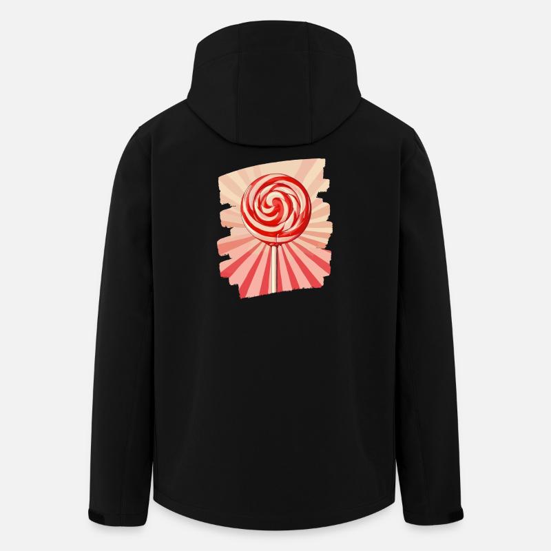 Lollipop lollipop candy candy - Men’s Recycled Softshell Jacket by Stanley/Stella - black