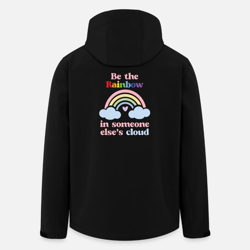 LGBTQ Pride Month - Be the Rainbow - Men’s Recycled Softshell Jacket by Stanley/Stella - black