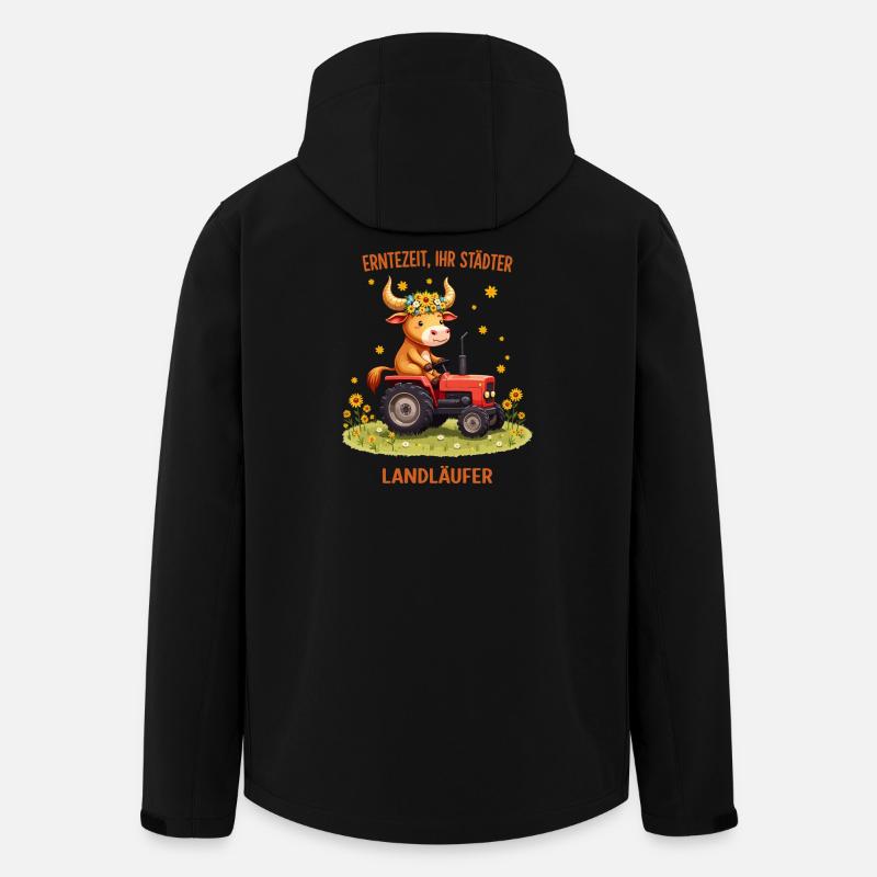 Erntezeit Landläufer - Recycelte Männer Softshell-Jacke von Stanley/Stella - Schwarz