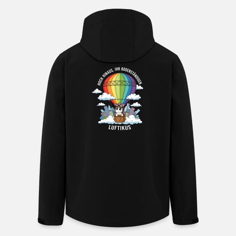 Licorne Luftikus - Veste softshell homme en polyester recyclé Stanley/Stella - noir