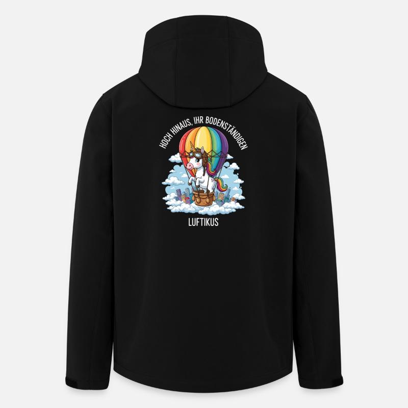 Luftikus Unicorn - Men’s Recycled Softshell Jacket by Stanley/Stella - black