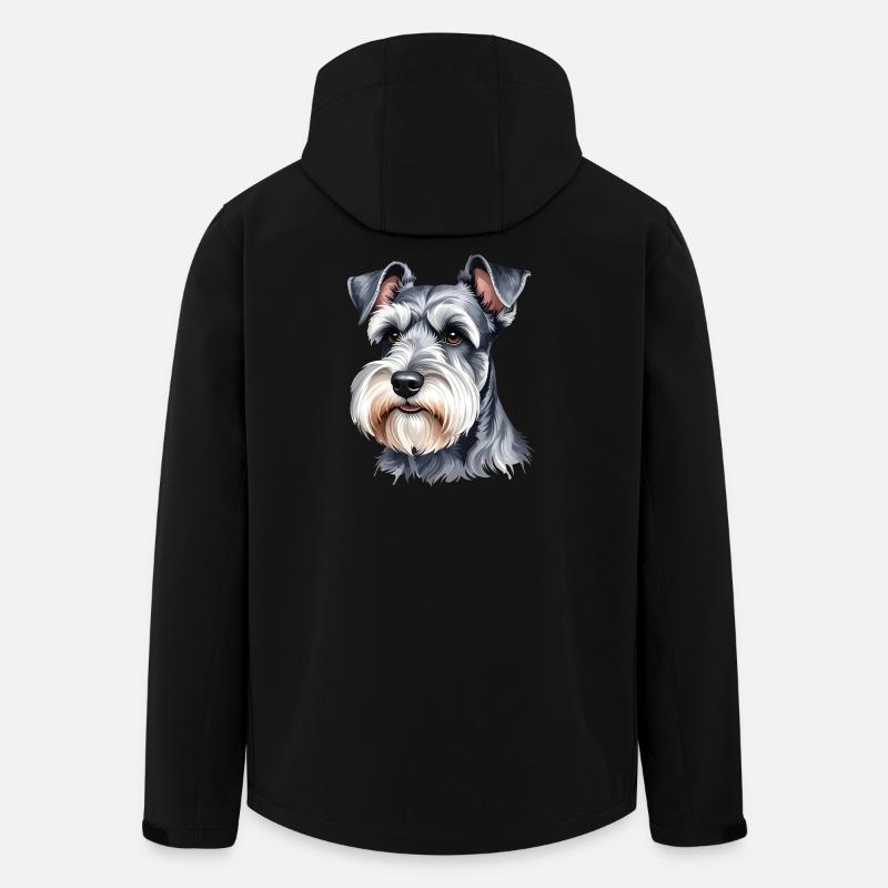 Miniature Schnauzer - Men’s Recycled Softshell Jacket by Stanley/Stella - black