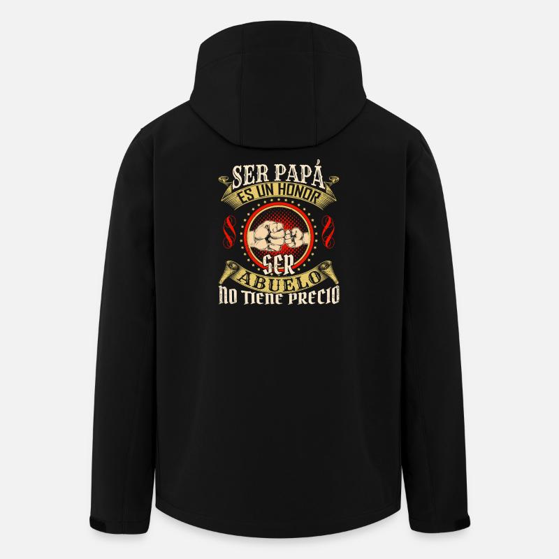 Ser Papá Es Un Héroe - Men’s Recycled Softshell Jacket by Stanley/Stella - black