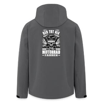 Biker Motorradfahrer Motorrad Geschenke Geburtstag - Recycelte Männer Softshell-Jacke von Stanley/Stella - Schwarz - Hinten - AI Model Male 185 light (185cm)