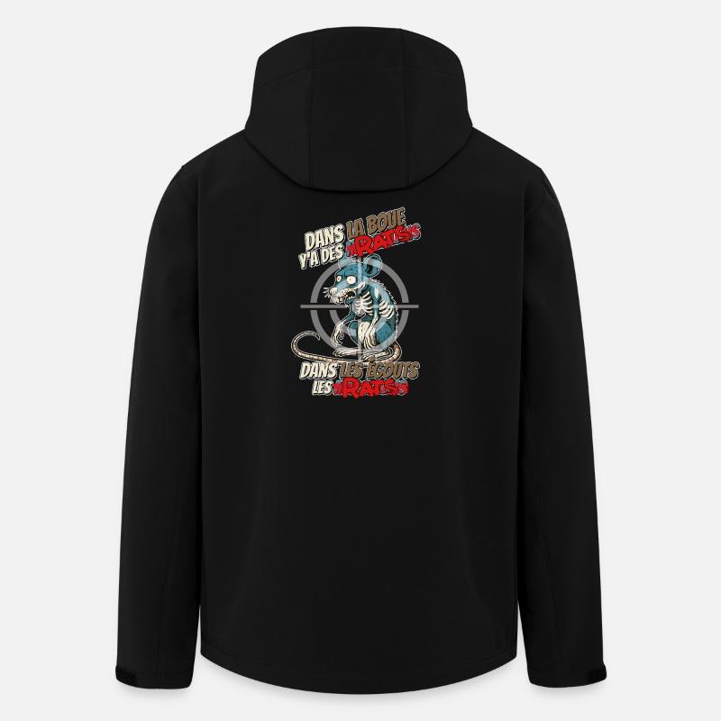 Marseillais Rats - Men’s Recycled Softshell Jacket by Stanley/Stella - black