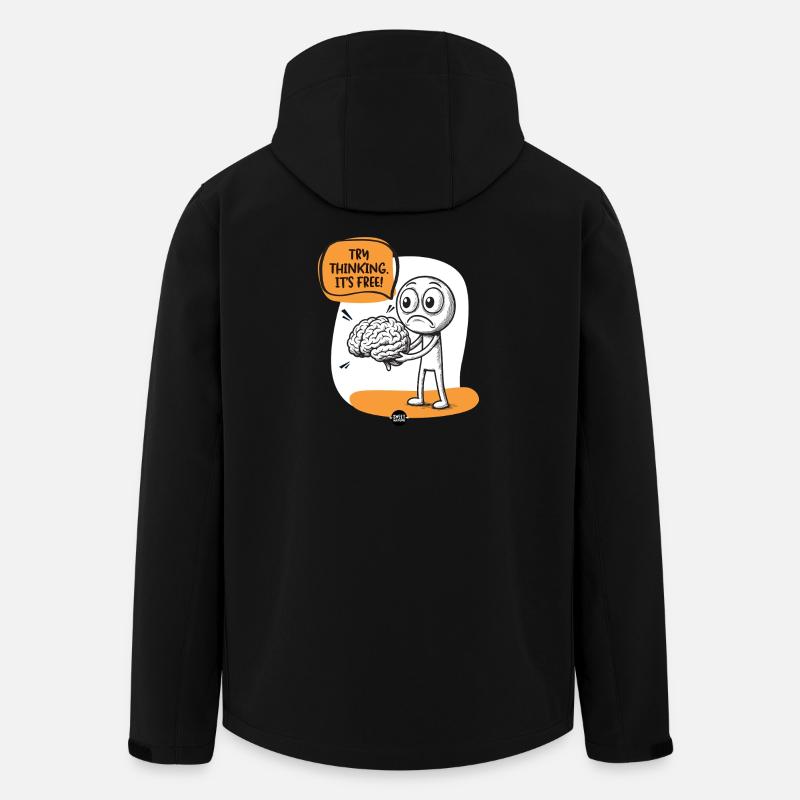 Brain. Some Assembly Required. - Men’s Recycled Softshell Jacket by Stanley/Stella - black