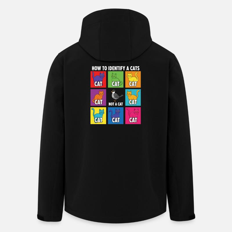 Katzen-Identifizierungs-Guide - Recycelte Männer Softshell-Jacke von Stanley/Stella - Schwarz
