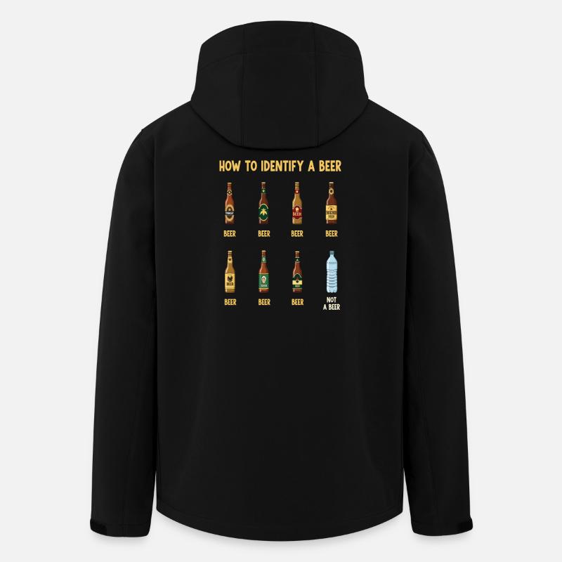 Beer Identification Guide - Men’s Recycled Softshell Jacket by Stanley/Stella - black