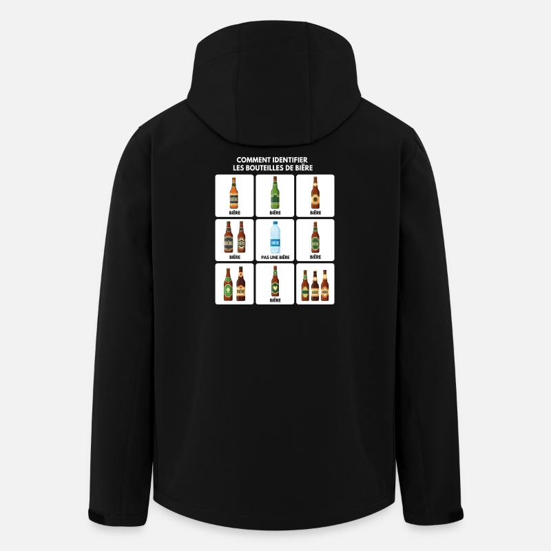 Guide d’identification de la bière - Veste softshell homme en polyester recyclé Stanley/Stella - noir