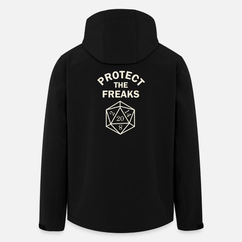 Protect the Freaks - Veste softshell homme en polyester recyclé Stanley/Stella - noir