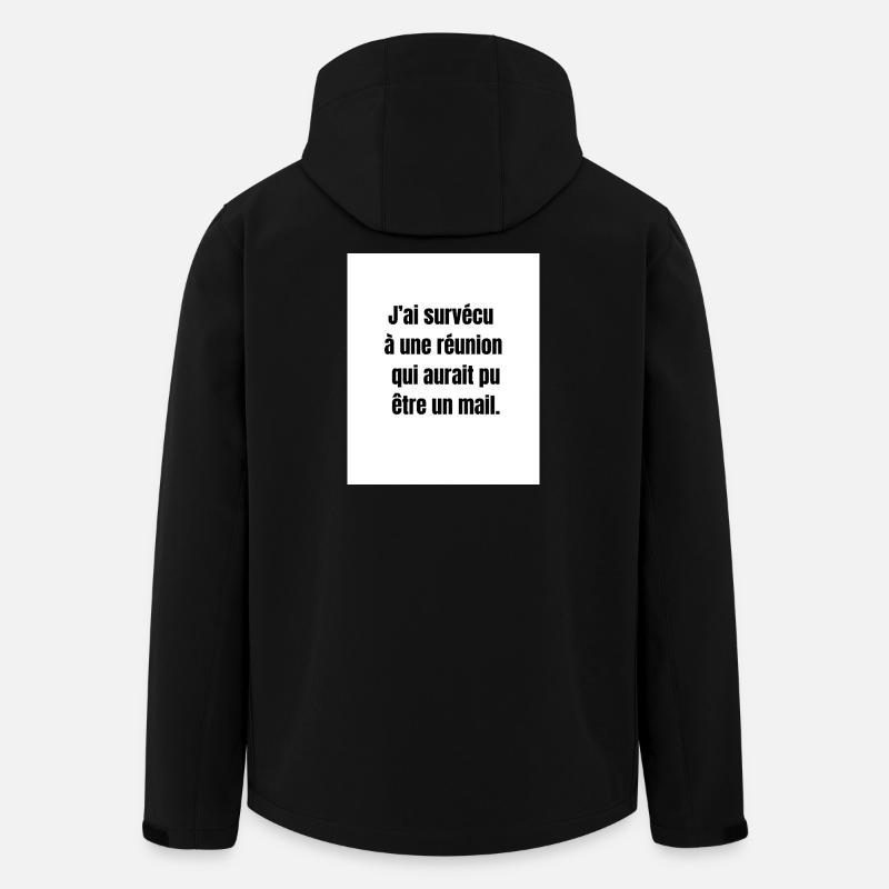 Nutzloses Meeting – Bürohumor - Recycelte Männer Softshell-Jacke von Stanley/Stella - Schwarz