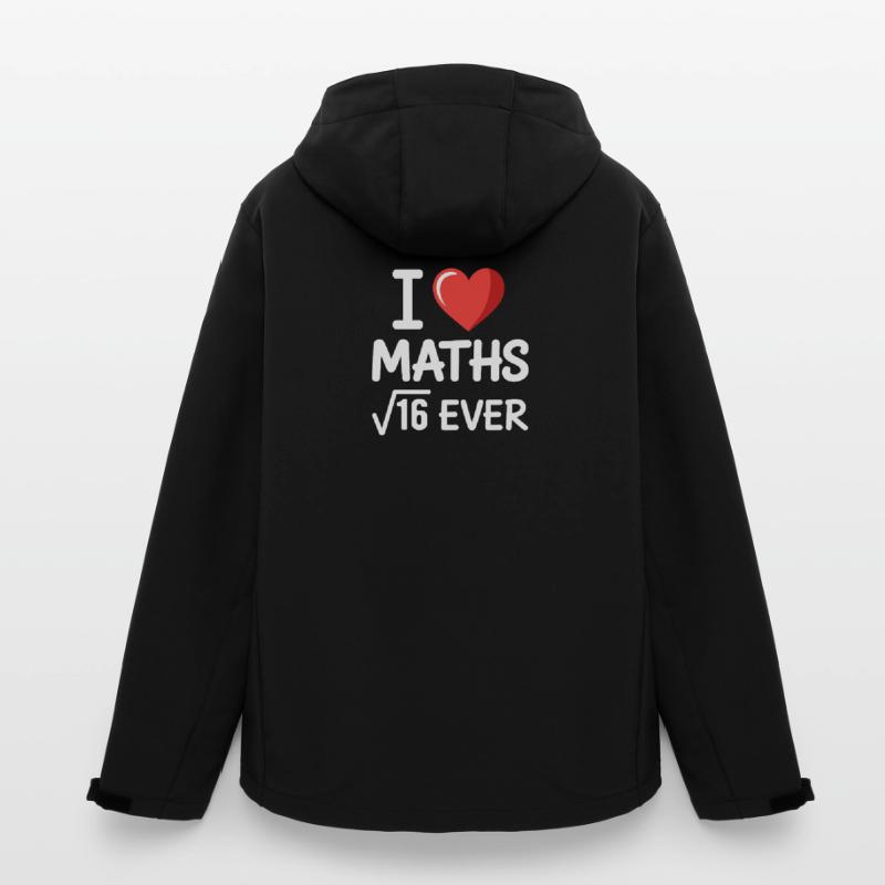 Math J’adore les maths Maths Nerd Professeur de mathématiques Veste softshell homme en polyester recyclé Stanley/Stella