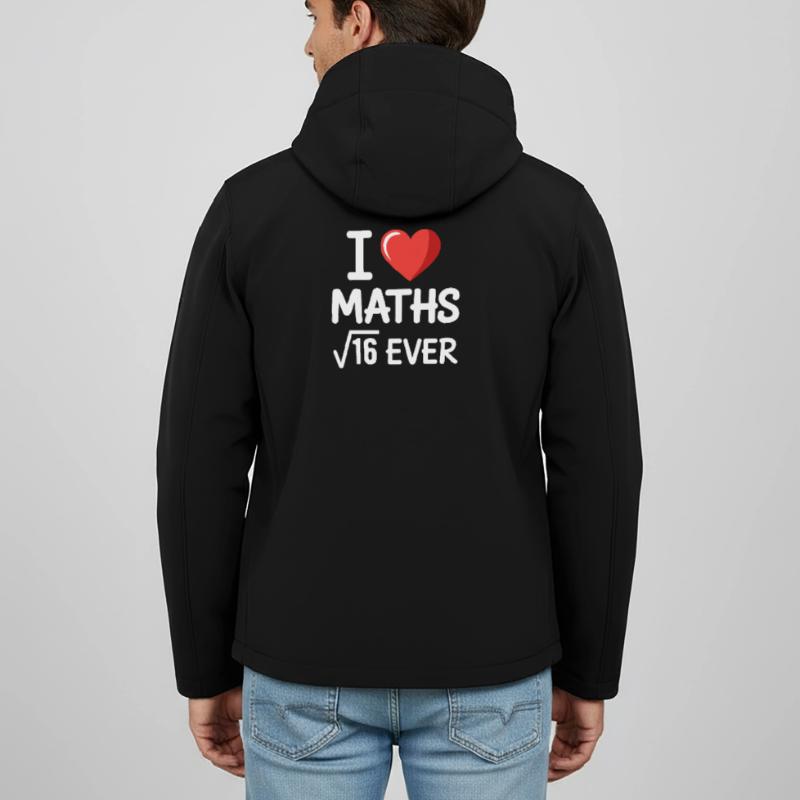 Math J’adore les maths Maths Nerd Professeur de mathématiques Veste softshell homme en polyester recyclé Stanley/Stella