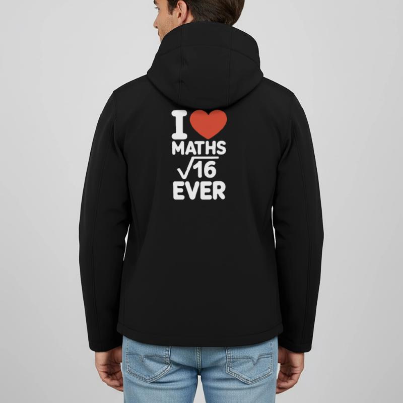 Math I Love Maths Math Nerd Math Teacher Men’s Recycled Softshell Jacket by Stanley/Stella
