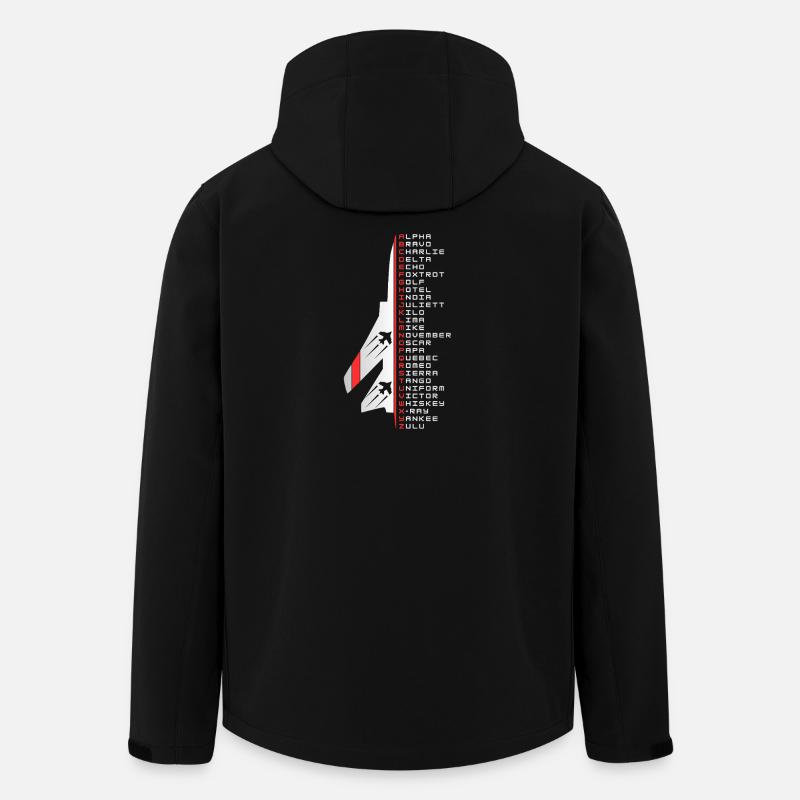 Phonetic alphabet - Men’s Recycled Softshell Jacket by Stanley/Stella - black