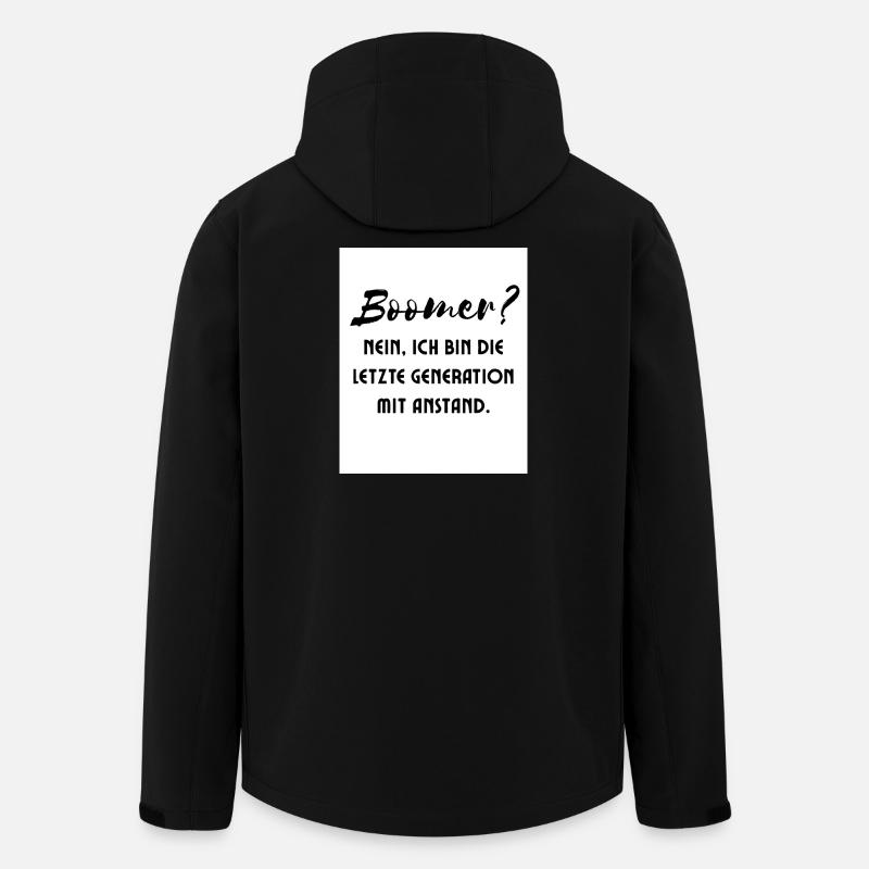 Generation with Style Saying - Men’s Recycled Softshell Jacket by Stanley/Stella - black