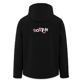 Boston Kochschürze - Recycelte Männer Softshell-Jacke von Stanley/Stella - Schwarz - Hinten - AI Model Male 185 light (185cm)