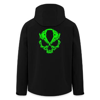Alien Skull - Men’s Recycled Softshell Jacket by Stanley/Stella - black - Back - AI Model Male 185 light (185cm)