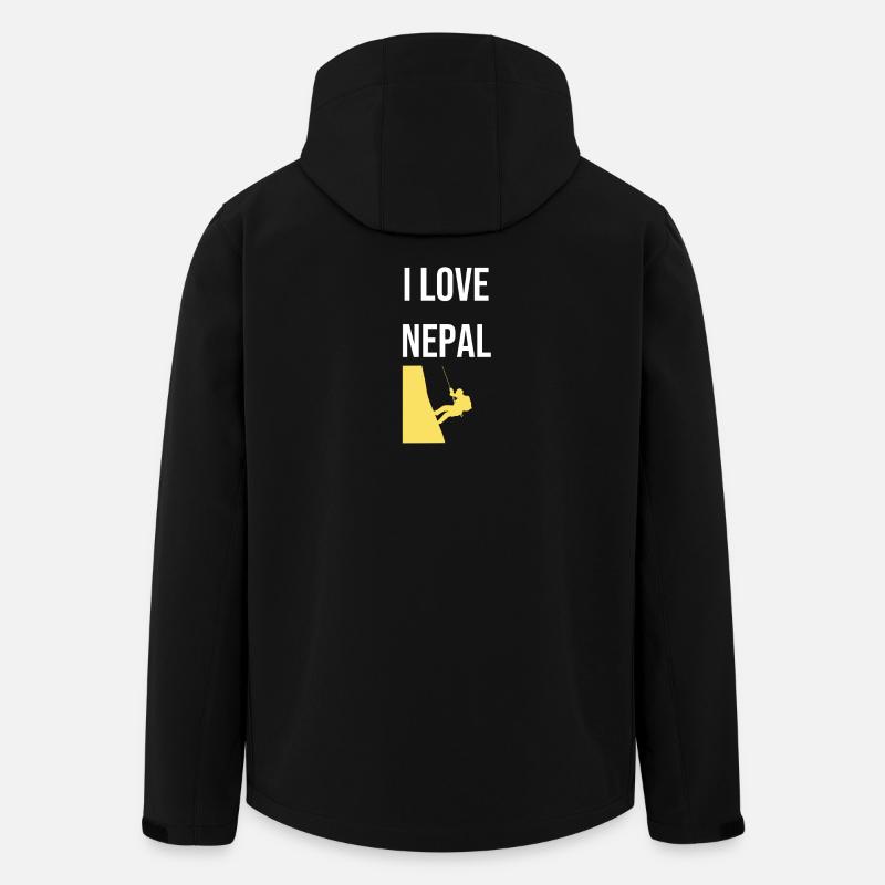 Népal Sweat à capuche d’extérieur - Veste softshell homme en polyester recyclé Stanley/Stella - noir