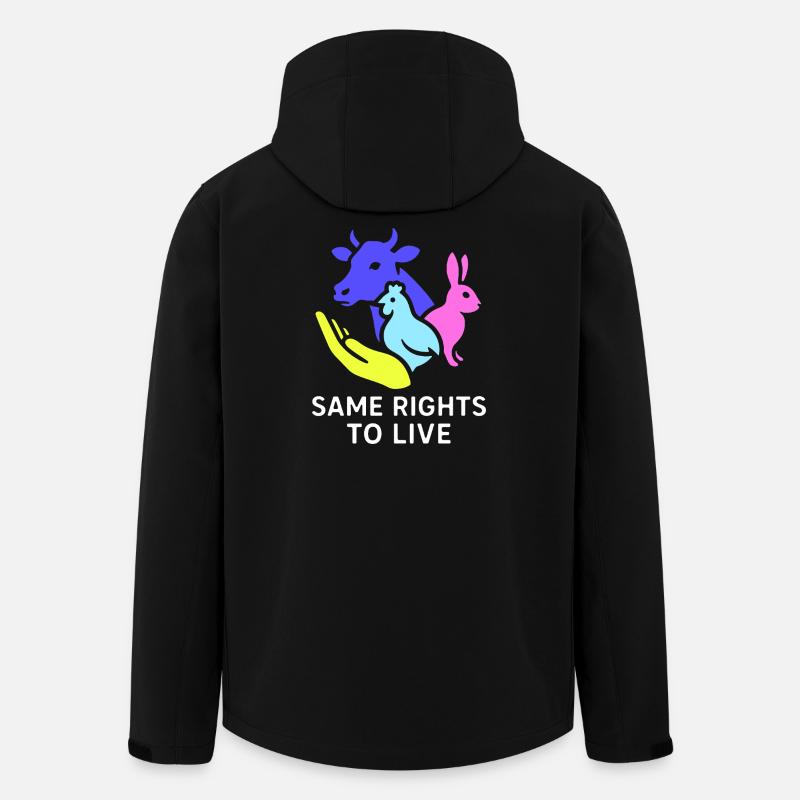 same rights to live - Men’s Recycled Softshell Jacket by Stanley/Stella - black