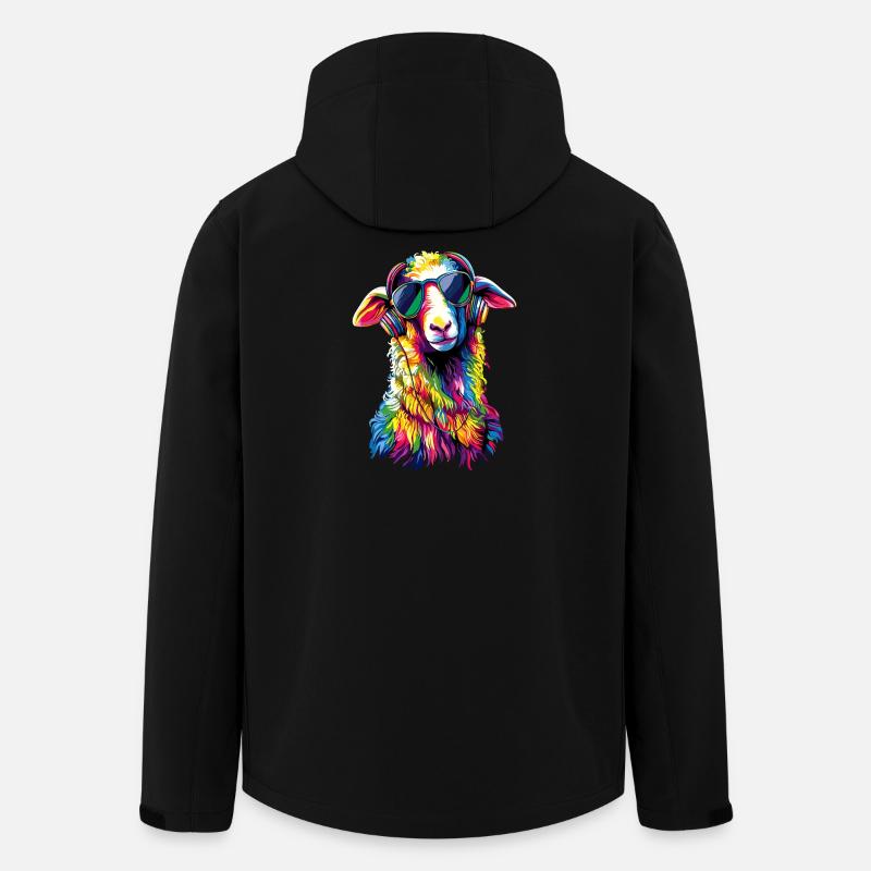 Schaf Lamm Schäfchen Hausschaf Schäfer Süße Schafe - Recycelte Männer Softshell-Jacke von Stanley/Stella - Schwarz