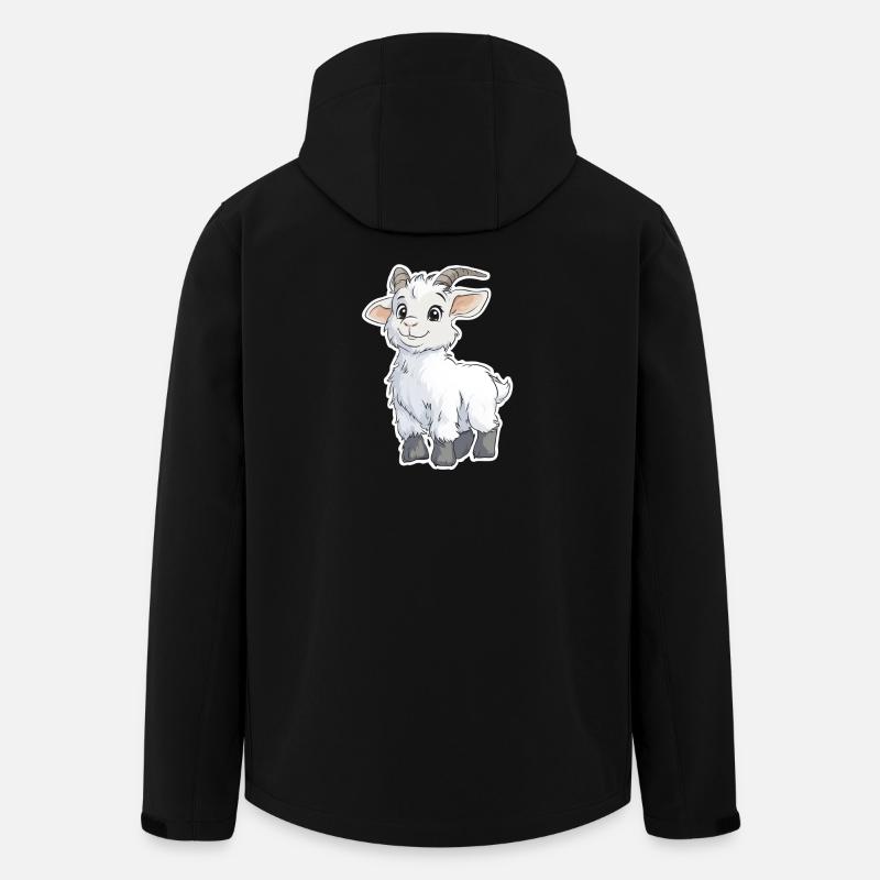 Ziege - Recycelte Männer Softshell-Jacke von Stanley/Stella - Schwarz