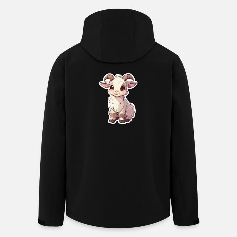 Chèvre - Veste softshell homme en polyester recyclé Stanley/Stella - noir