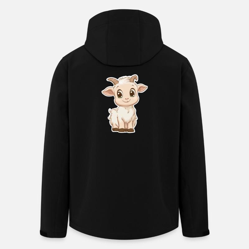 Chèvre - Veste softshell homme en polyester recyclé Stanley/Stella - noir