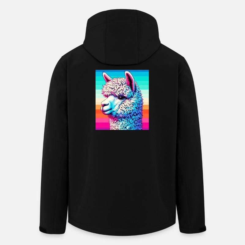 Alpaka - Recycelte Männer Softshell-Jacke von Stanley/Stella - Schwarz