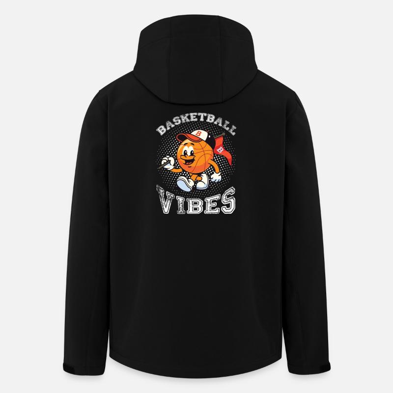 Basketball-Vibes - Recycelte Männer Softshell-Jacke von Stanley/Stella - Schwarz