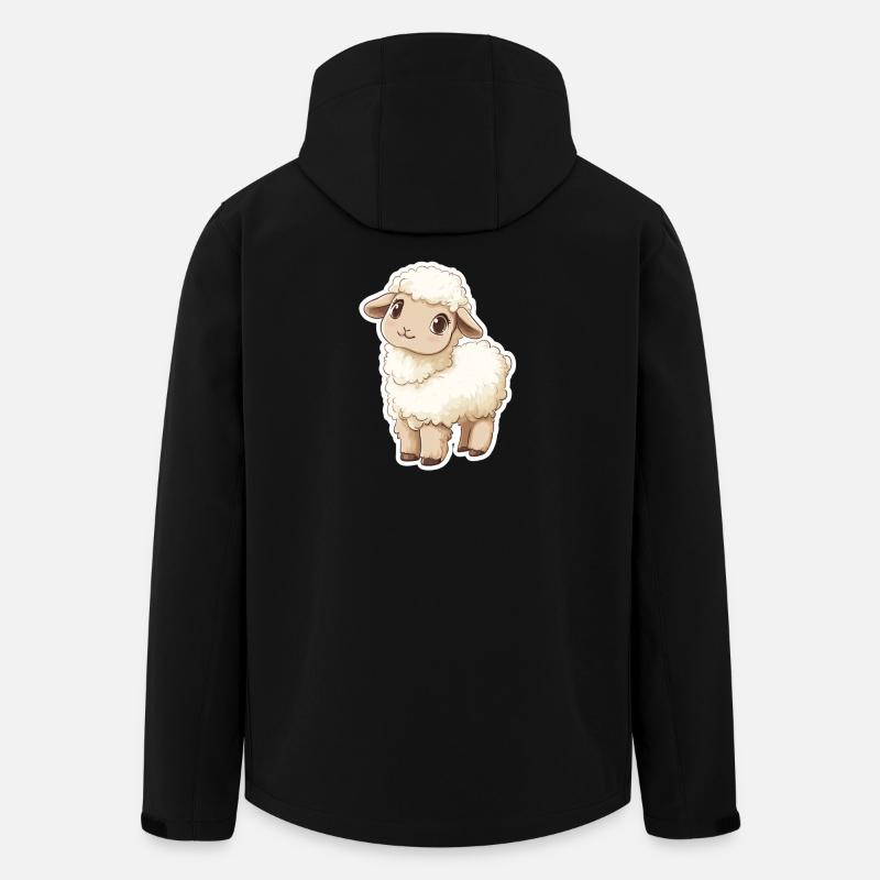 Schaf - Recycelte Männer Softshell-Jacke von Stanley/Stella - Schwarz