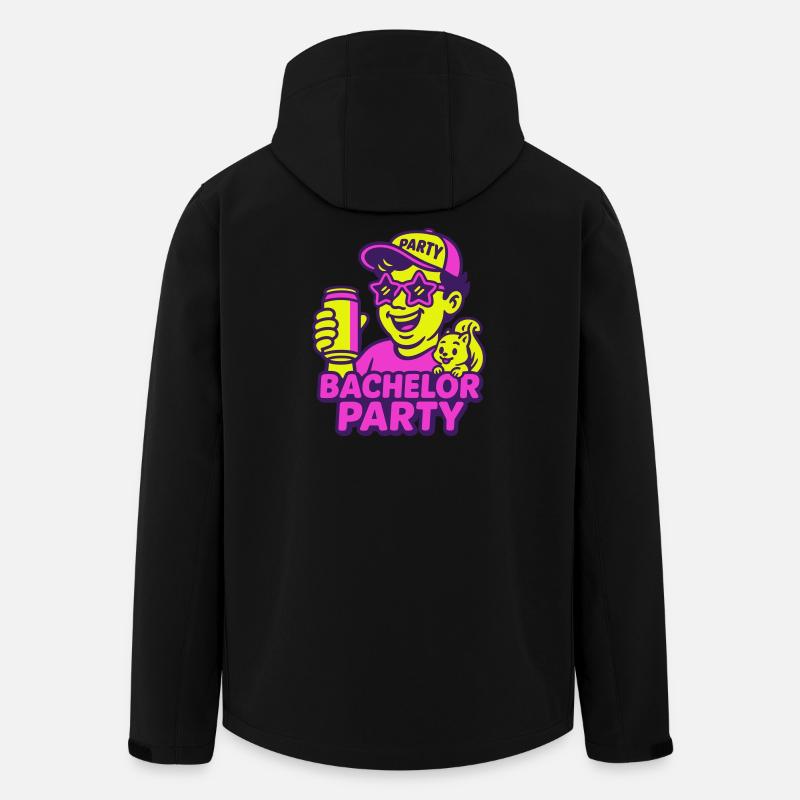 Bachelor Party - Recycelte Männer Softshell-Jacke von Stanley/Stella - Schwarz