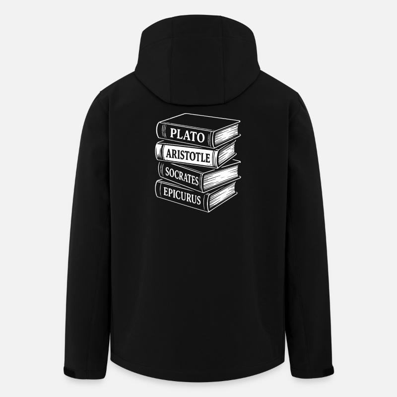 Philosophes classiques Livre Stack Design - Veste softshell homme en polyester recyclé Stanley/Stella - noir