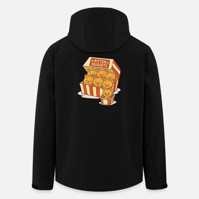 Katzenkapseln mit süßen Gesichtern - Recycelte Männer Softshell-Jacke von Stanley/Stella - Schwarz