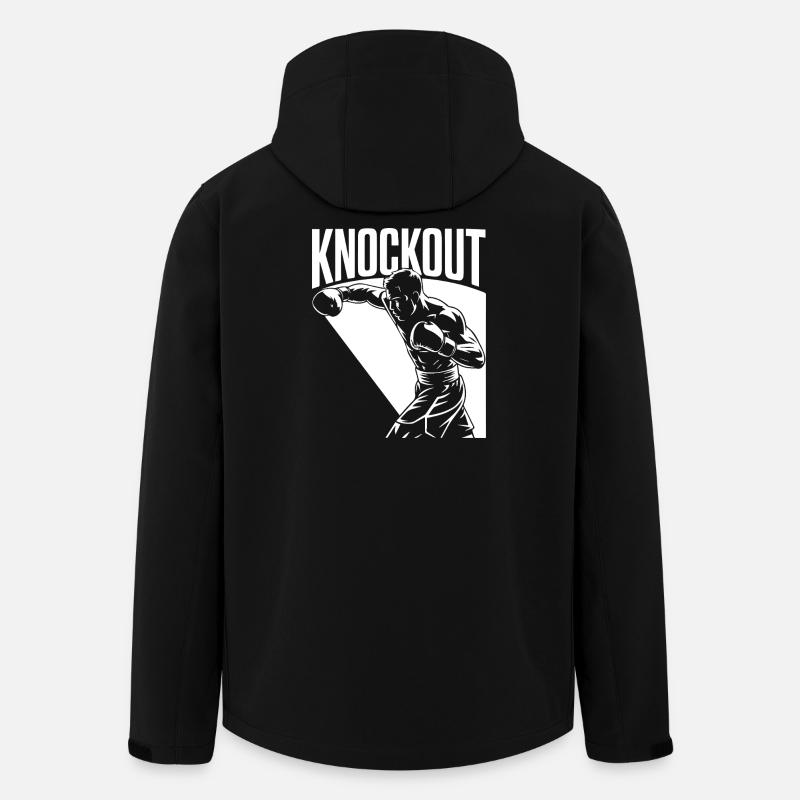 Knockout - Recycelte Männer Softshell-Jacke von Stanley/Stella - Schwarz