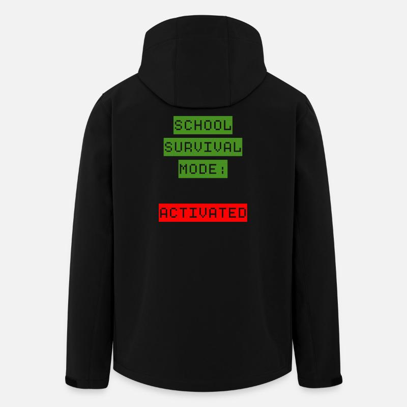 Mode de survie à l’école : Activé - Veste softshell homme en polyester recyclé Stanley/Stella - noir