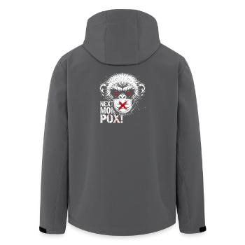 Protest Affe Gesichtsmaske Kunstwerk - Recycelte Männer Softshell-Jacke von Stanley/Stella - Schwarz - Hinten - AI Model Male 185 light (185cm)