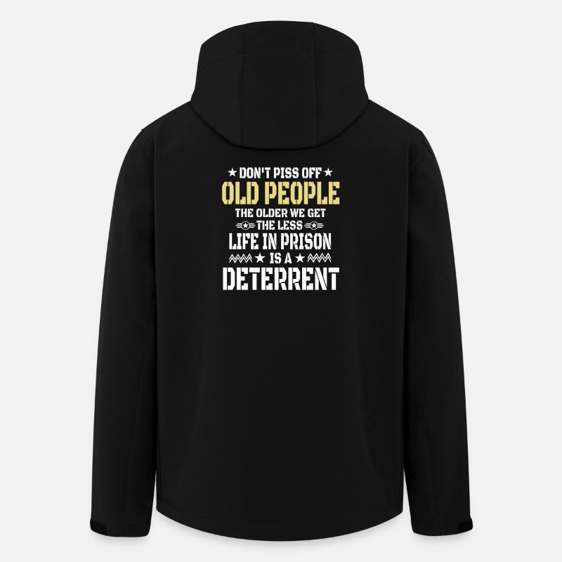 Funny Old People - Men’s Recycled Softshell Jacket by Stanley/Stella - black