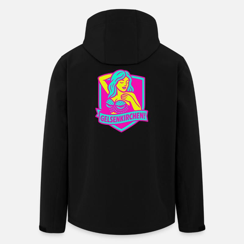 Gelsenkirchen Superstar in pink - Recycelte Männer Softshell-Jacke von Stanley/Stella - Schwarz